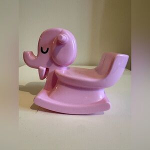 Jakks Pacific 2016 Rocking Toy Pink  Elephant Dollhouse Diorama Cake Topper toys